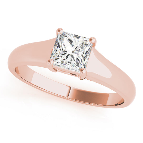 18K Rose Gold 0.75 CT Diamond Solitaire Ring