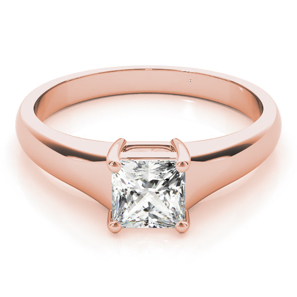 18K Rose Gold 0.75 CT Diamond Solitaire Ring