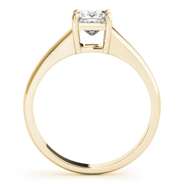 18K Yellow Gold Diamond Solitaire Engagement Ring