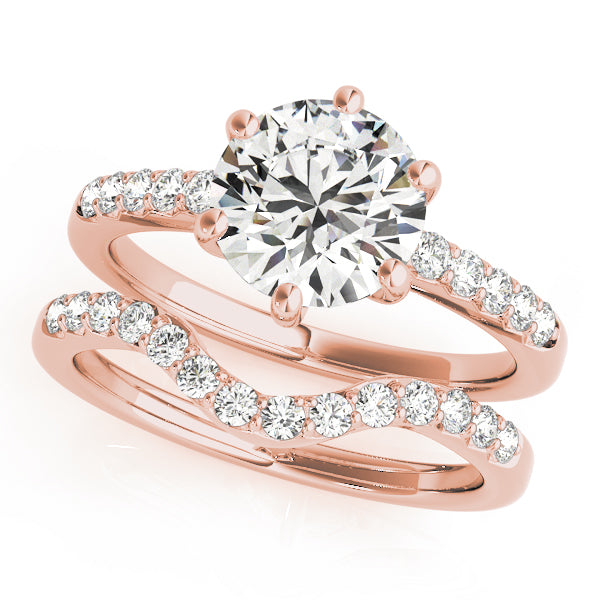 18K Rose Gold 1.16 ctw Diamond Engagement Ring