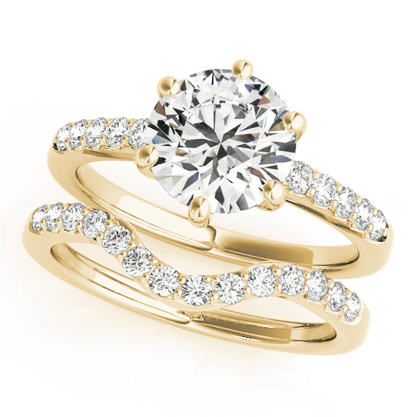 18K Yellow Gold 1.16 ctw Diamond Engagement Ring
