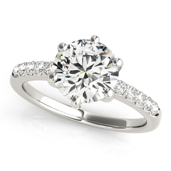 14K White Gold 1.16 ctw Diamond Engagement Ring