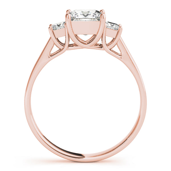 18K Rose Gold 1 ct Diamond Engagement Ring