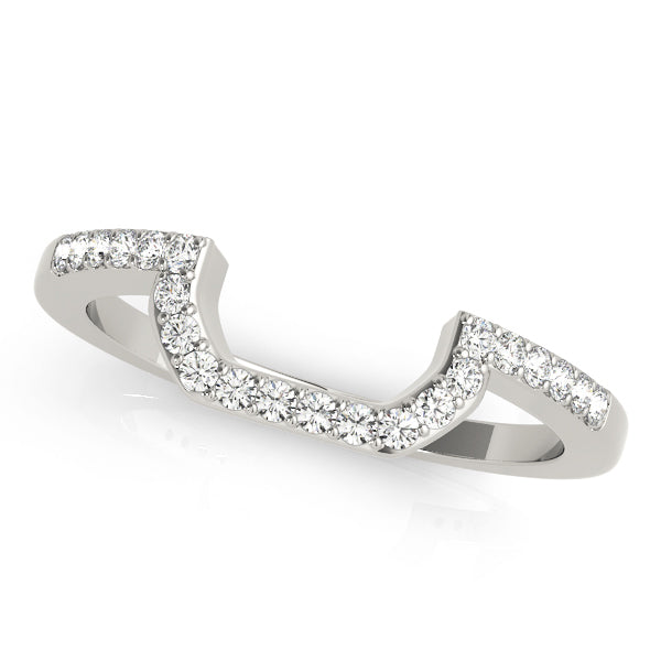 Platinum 1/6 CT Diamond Wedding Band