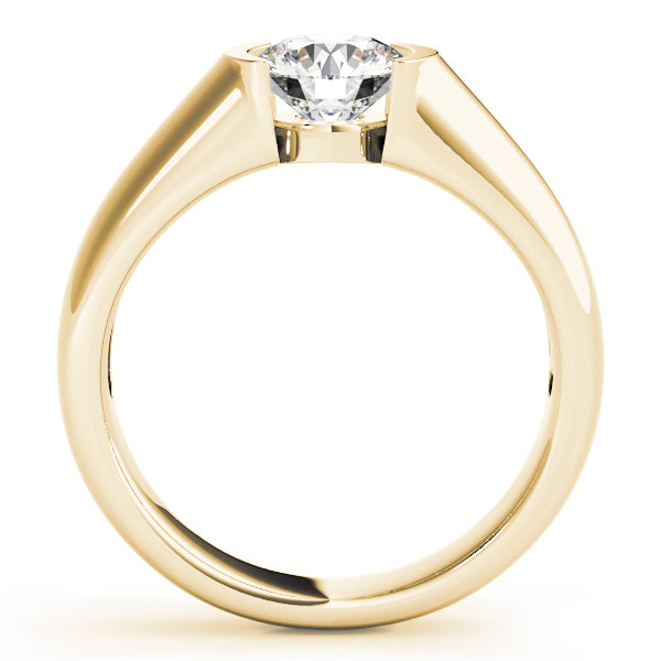 14K Yellow Gold 1ct Round Diamond Solitaire Ring