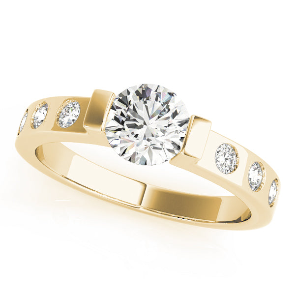 18K Yellow Gold 1 ct Diamond Engagement Ring