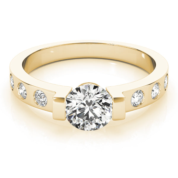 18K Yellow Gold 1 ct Diamond Engagement Ring