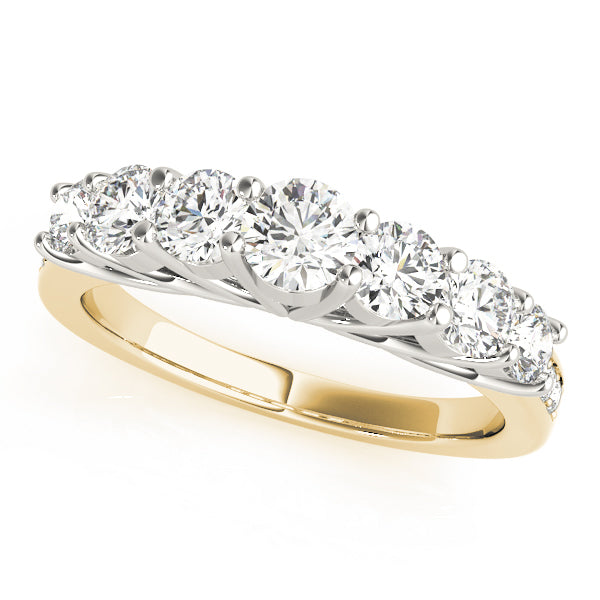 18K Yellow Gold 1.33ctw Round Diamond Wedding Band
