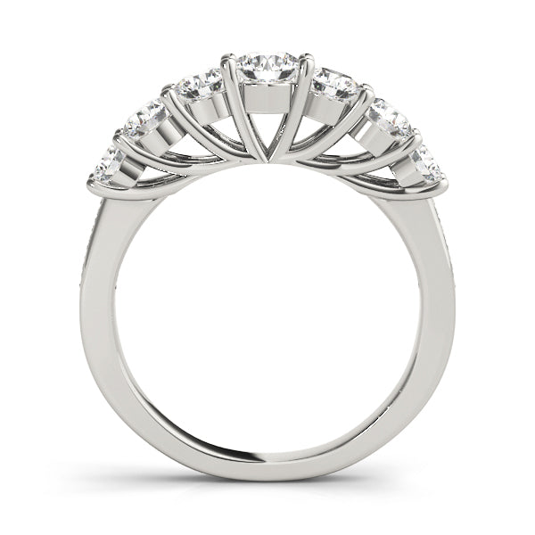 Platinum White Diamond Wedding Ring 1.33ctw
