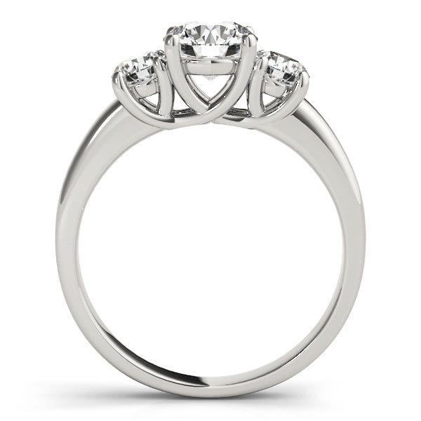 14K White Gold 1 CT Round Diamond Engagement Ring
