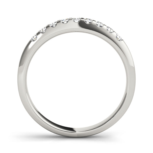 14K White Gold Multi-Diamond Wedding Ring