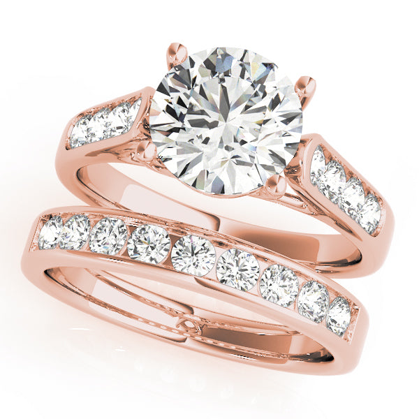 18K Rose Gold 1.3 ctw Round Diamond Engagement Ring