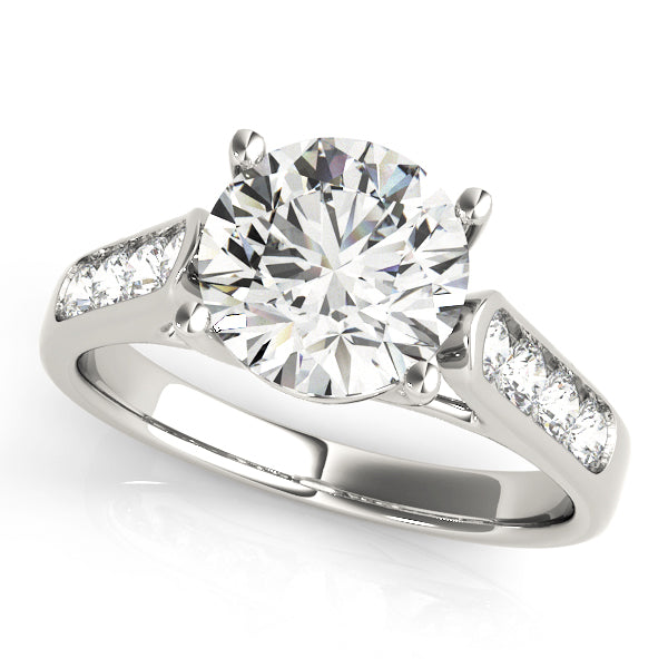 18K White Gold 1.25 ctw Round Diamond Engagement Ring