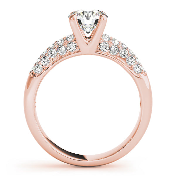 18K Rose Gold 1.5 ctw PavÃ© Diamond Engagement Ring
