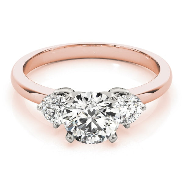 ENGAGEMENT RINGS 3 STONE ROUND