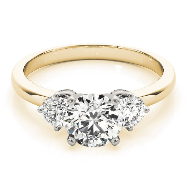 ENGAGEMENT RINGS 3 STONE ROUND