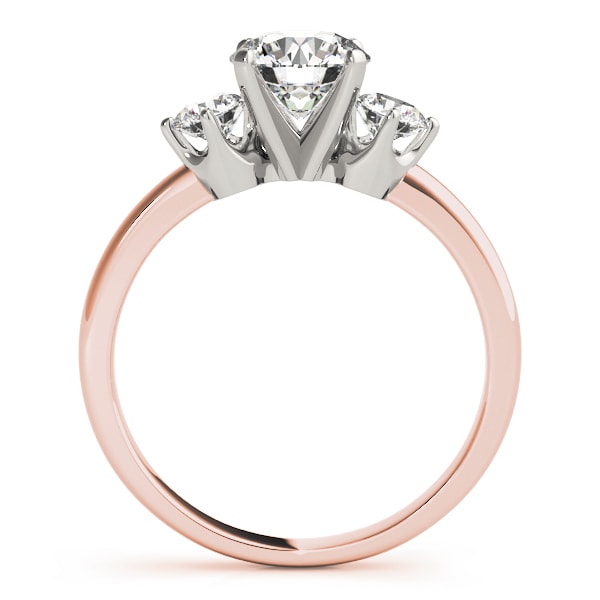 ENGAGEMENT RINGS 3 STONE ROUND