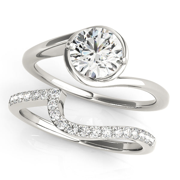 1 CT Platinum Round Diamond Engagement Ring