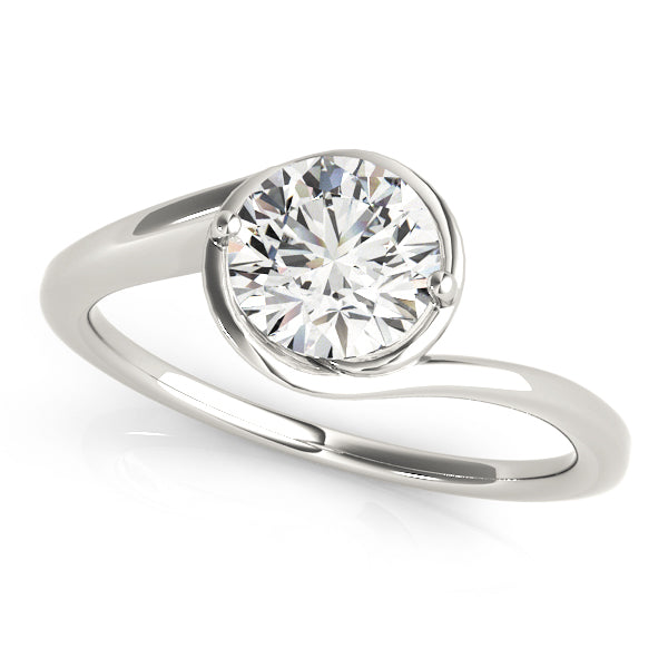 1 CT Platinum Round Diamond Engagement Ring