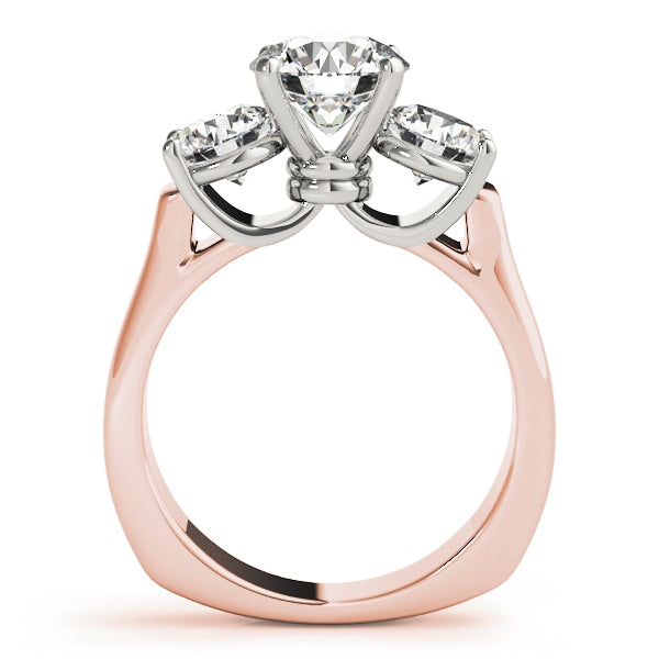ENGAGEMENT RINGS 3 STONE ROUND
