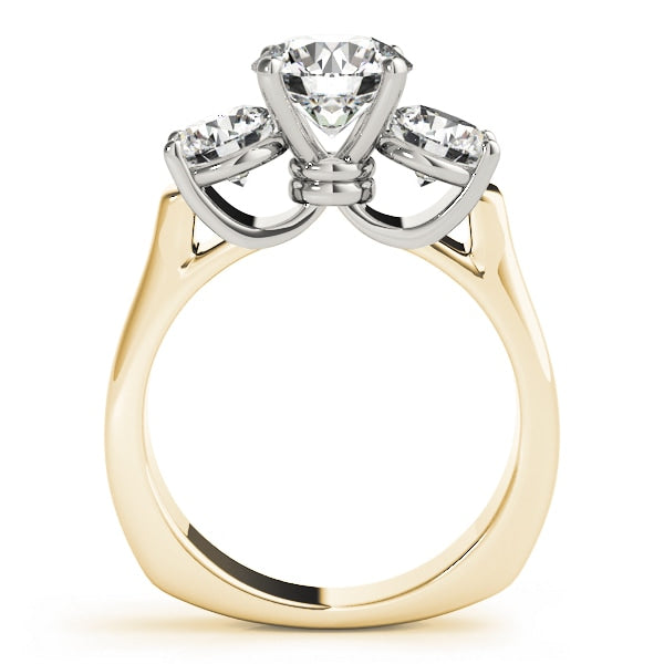 ENGAGEMENT RINGS 3 STONE ROUND