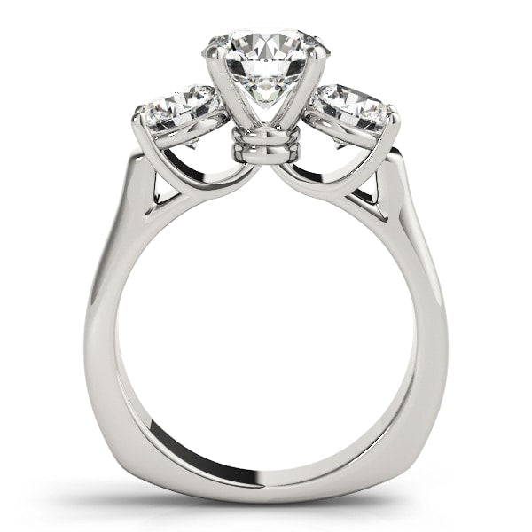 ENGAGEMENT RINGS 3 STONE ROUND