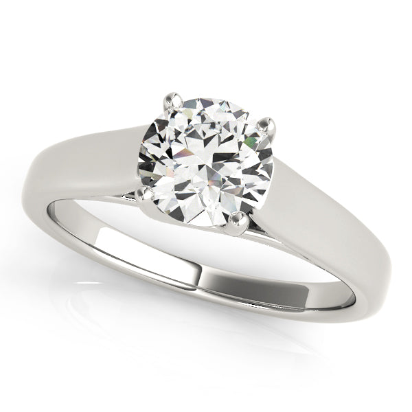 18K White Gold 1ct Diamond Solitaire Engagement Ring