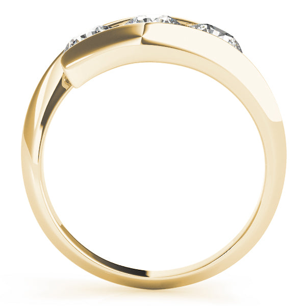 14K Yellow Gold 1 CT Round Diamond Engagement Ring