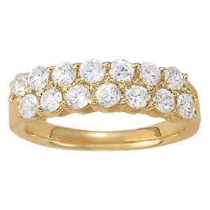 Lab Diamond Pyramid Fashion Ring in White Gold