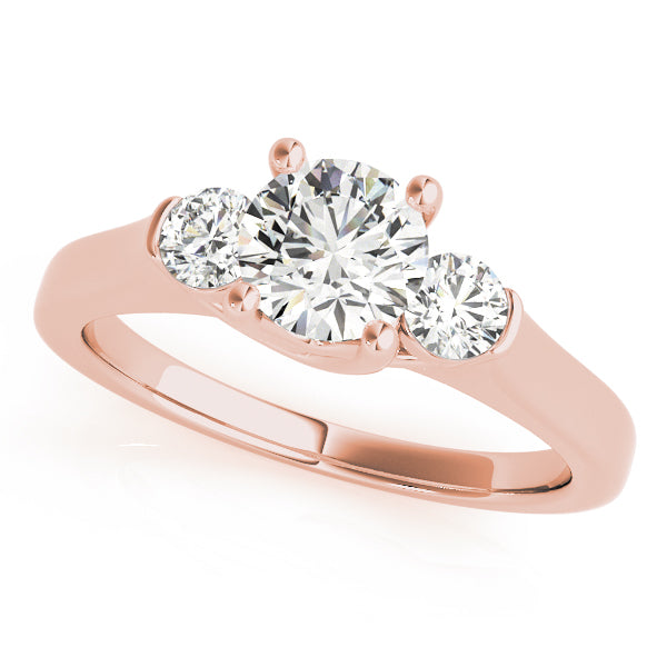 14K Rose Gold 1ctw Round Diamond Engagement Ring