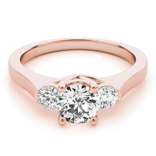 14K Rose Gold 1ctw Round Diamond Engagement Ring