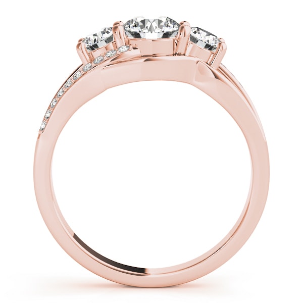 ENGAGEMENT RINGS 3 STONE ROUND