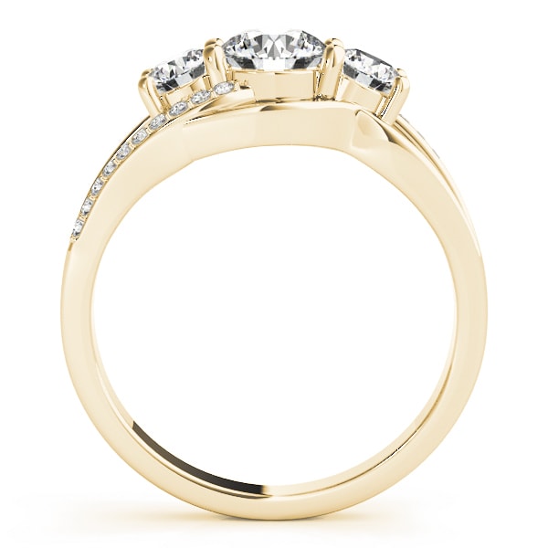 ENGAGEMENT RINGS 3 STONE ROUND