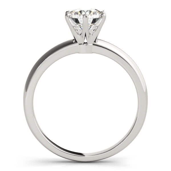 18K White Gold 1ct Round Diamond Engagement Ring