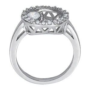 Platinum White Diamond Multi-Stone Ring