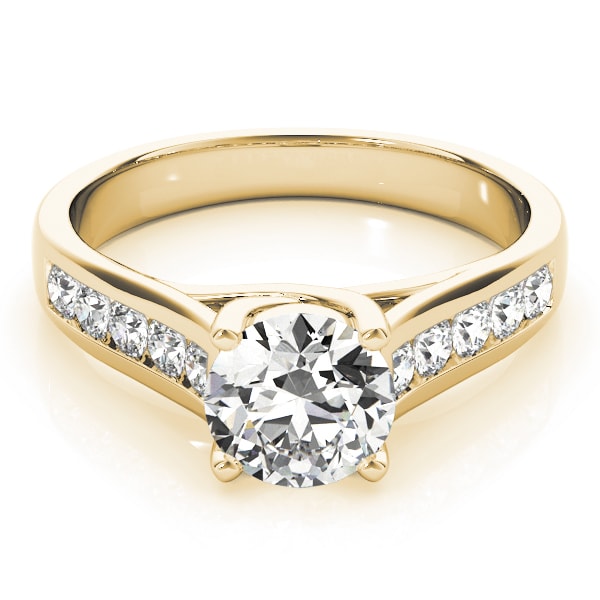 18K Yellow Gold 1 3/8 ct tw Trellis Diamond Engagement Ring