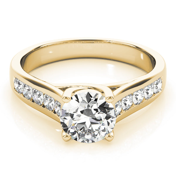 14K Yellow Gold 1.38ctw Round Diamond Engagement Ring
