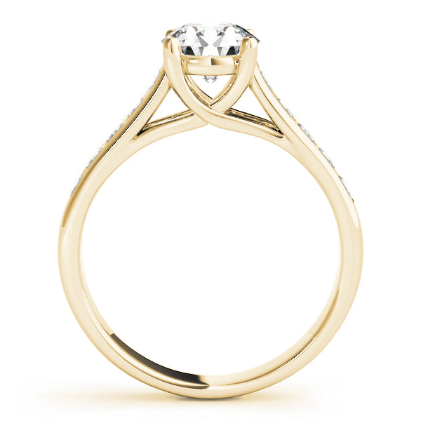 14K Yellow Gold 1.38ctw Round Diamond Engagement Ring