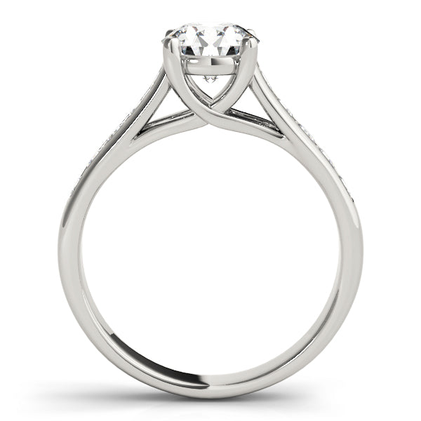 1 CT Round Diamond Trellis Engagement Ring
