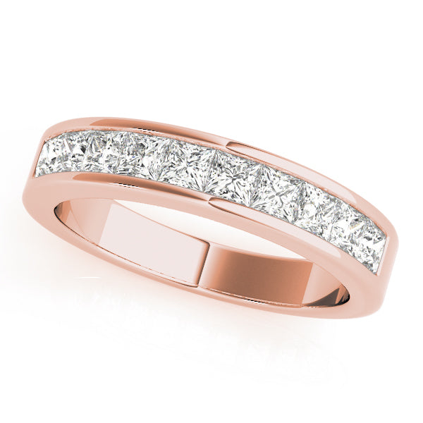 14K Rose Gold 1 ct Diamond Wedding Ring