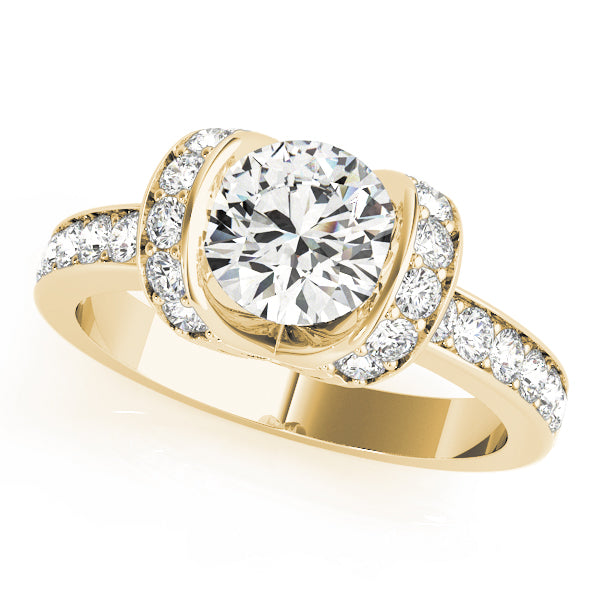 18K Yellow Gold 1.5 ctw Diamond Engagement Ring