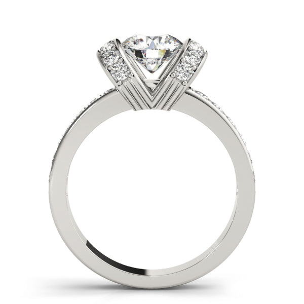 Platinum 1.5ctw Round Diamond Engagement Ring