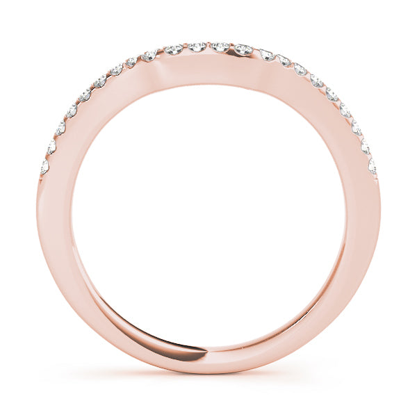 14K Rose Gold Diamond Wedding Ring