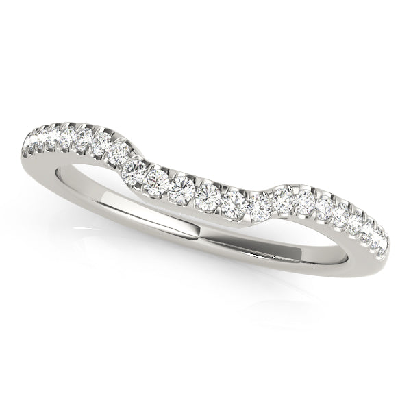 Platinum White 0.18 ctw Diamond Wedding Ring