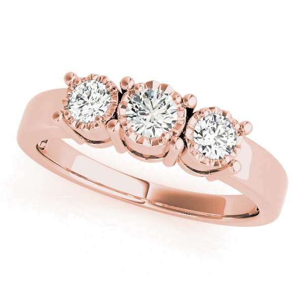 Rose Gold 0.36 CTW Round Diamond Engagement Ring