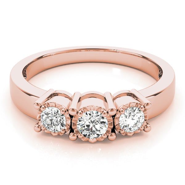 Rose Gold 0.36 CTW Round Diamond Engagement Ring