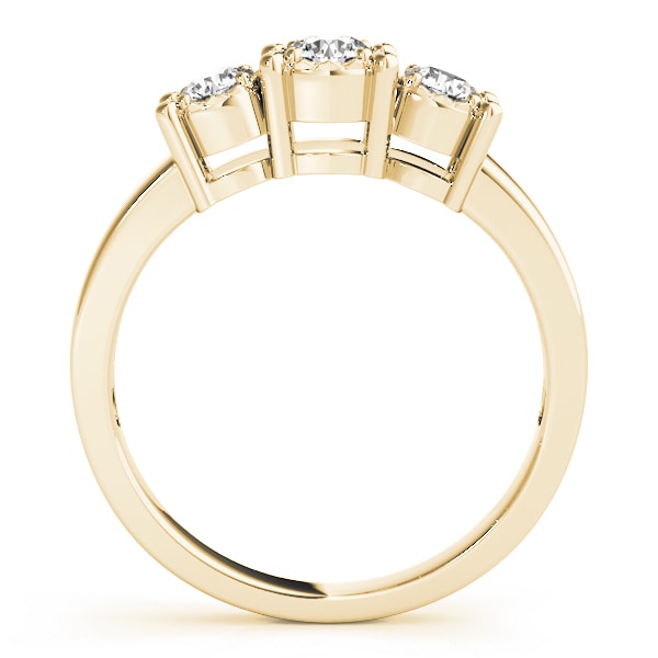 ENGAGEMENT RINGS 3 STONE ROUND