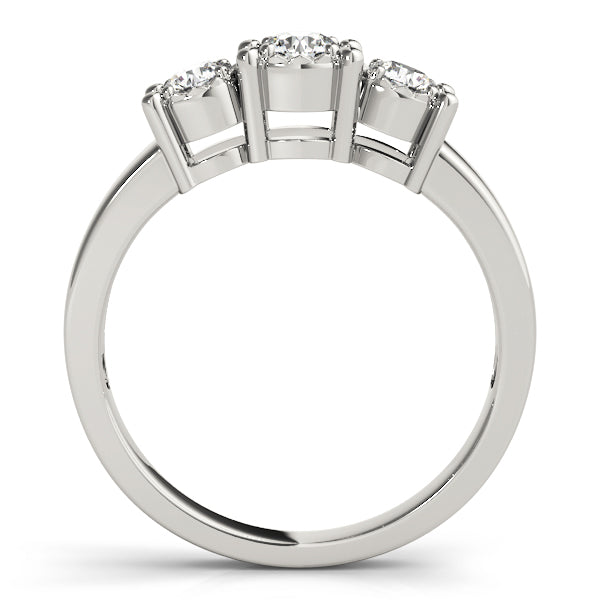 Platinum White 1/3 CT Round Diamond Ring