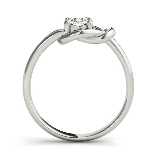White Gold 1CT Lab Diamond Love Knot Ring