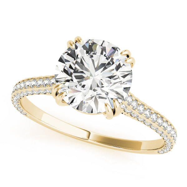 18K Yellow Gold Diamond Engagement Ring 1.5ctw